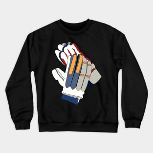 Cricket Batting Gloves Clipart Crewneck Sweatshirt